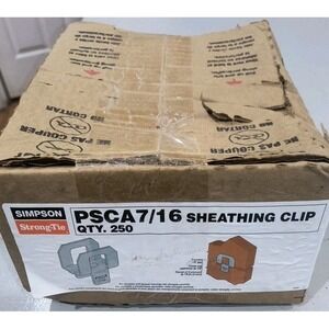 Simpson Strong-Tie PSCA 7/16-in. 20-Gauge Galvanized Panel Sheathing Clip 250